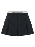 Shorts bermuda en coton noir Alexander Wang