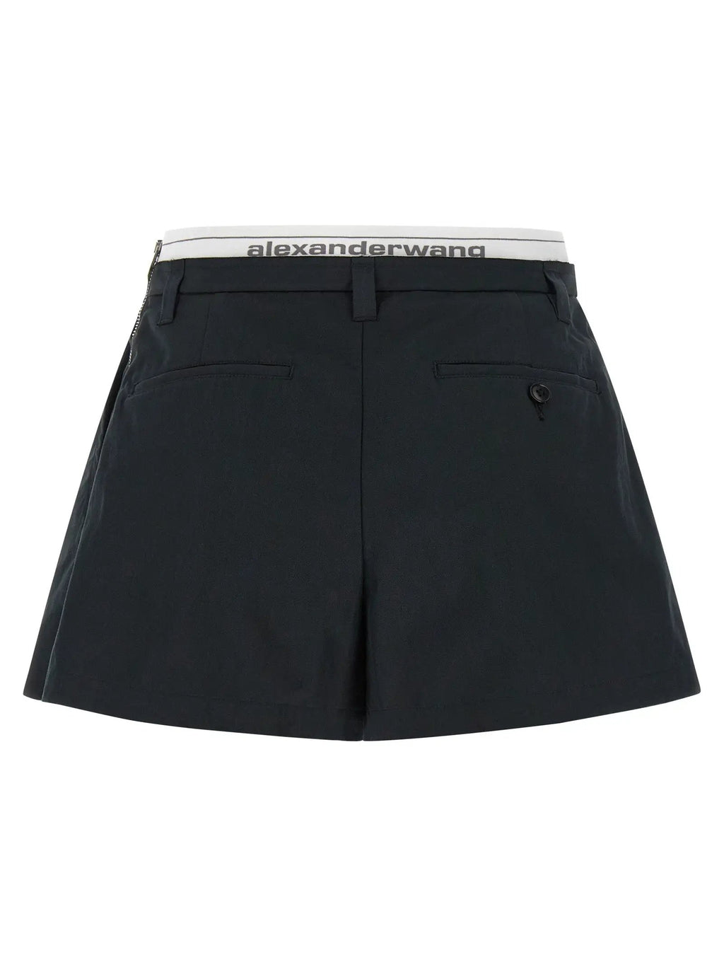Shorts bermuda en coton noir Alexander Wang
