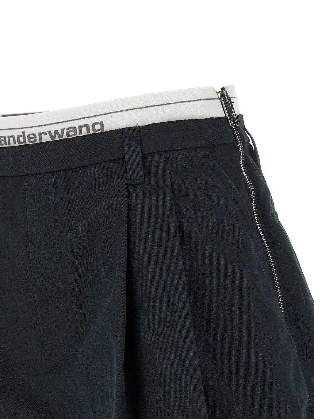 Shorts bermuda en coton noir Alexander Wang