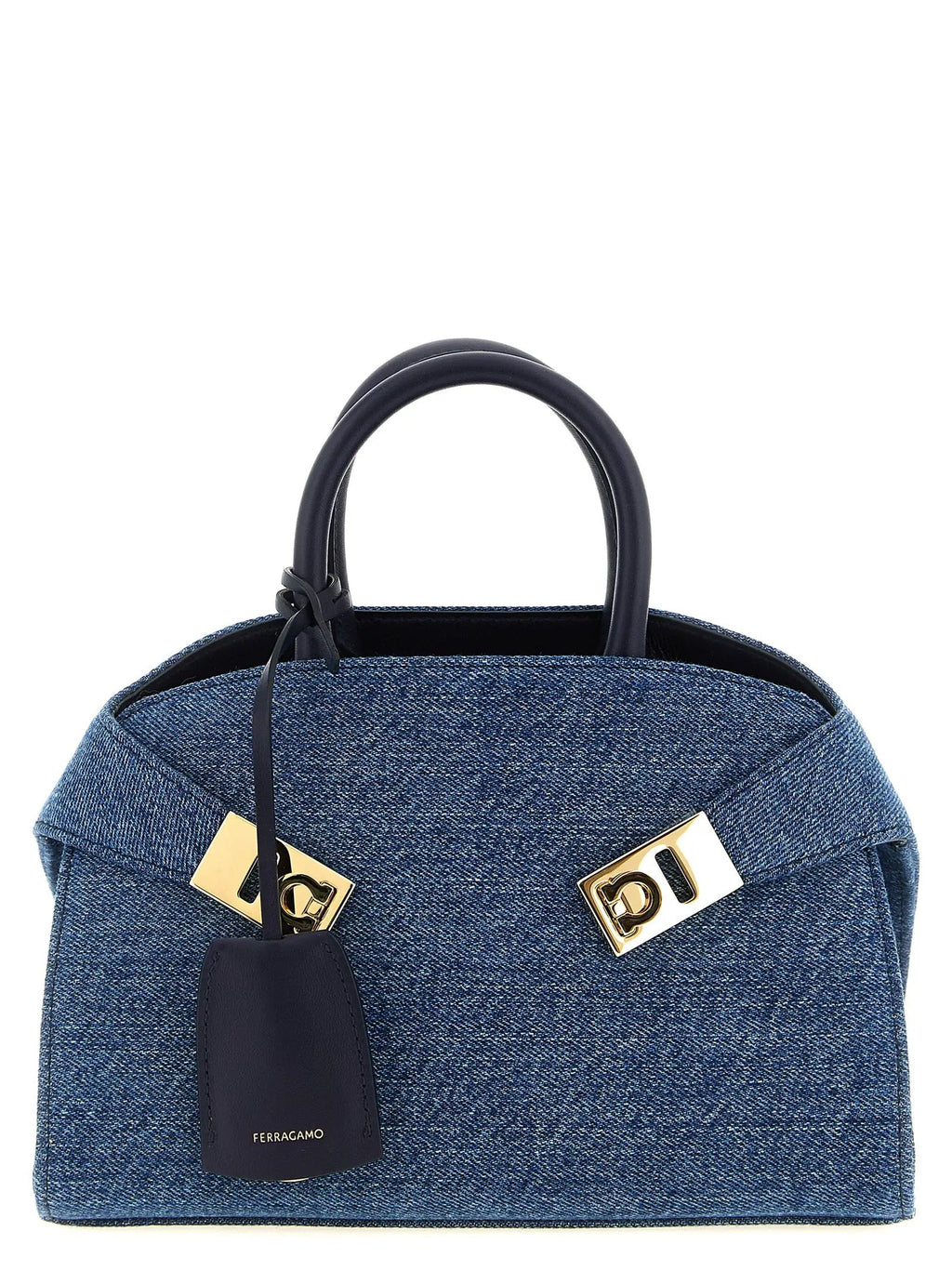 Sac à main en tissu bleu Ferragamo