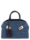 Sac à main en tissu bleu Ferragamo