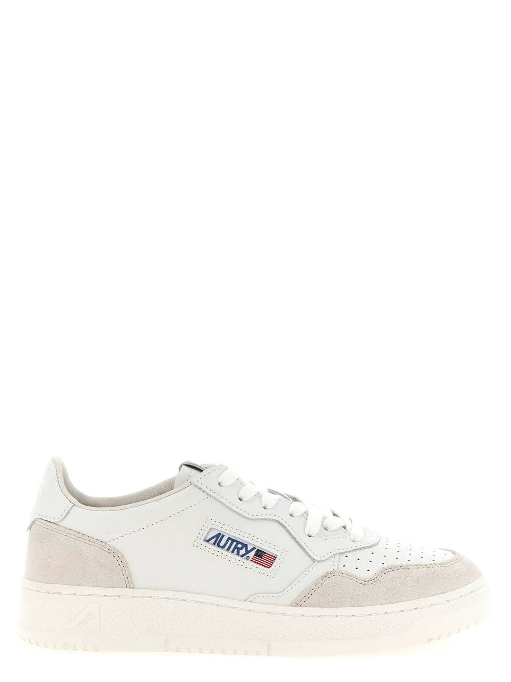Baskets basses Autry en cuir de vachette blanc