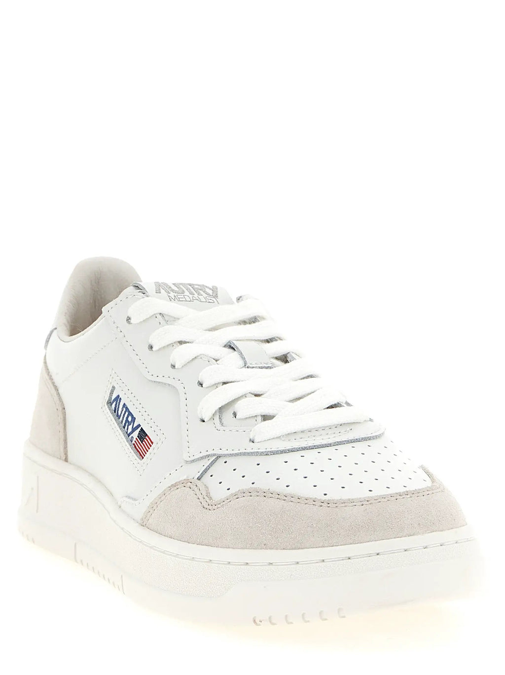 Baskets basses Autry en cuir de vachette blanc