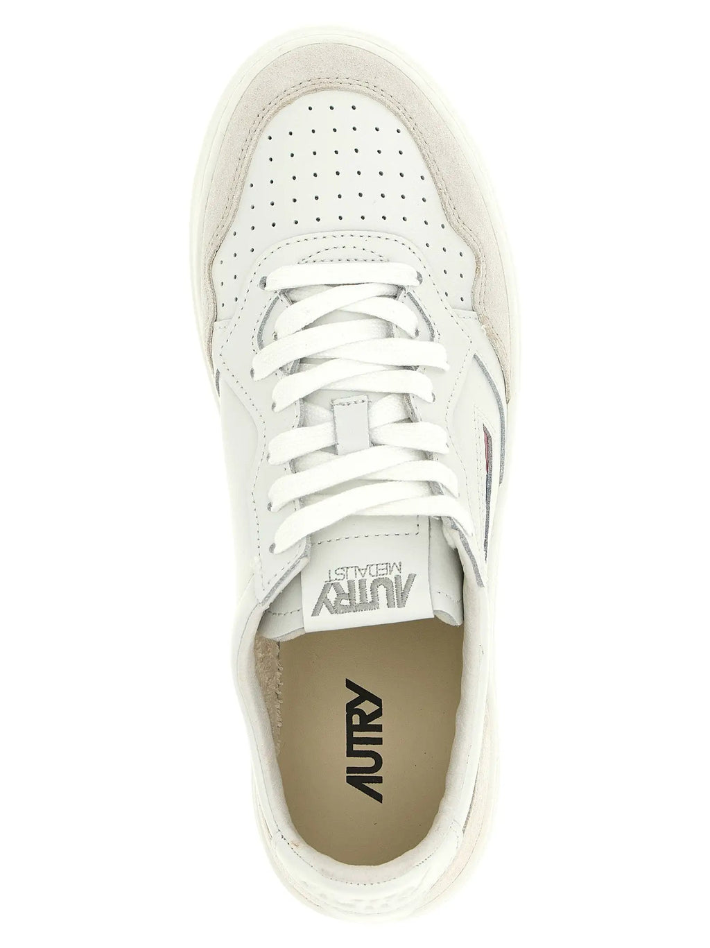 Baskets basses Autry en cuir de vachette blanc