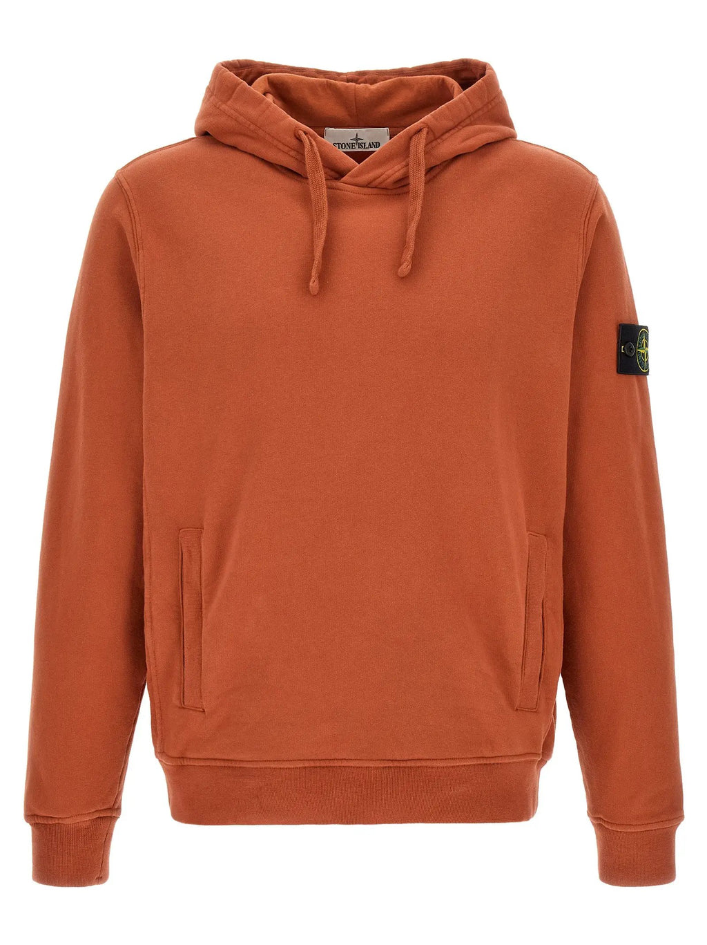 Sweat-shirt Stone Island en coton orange