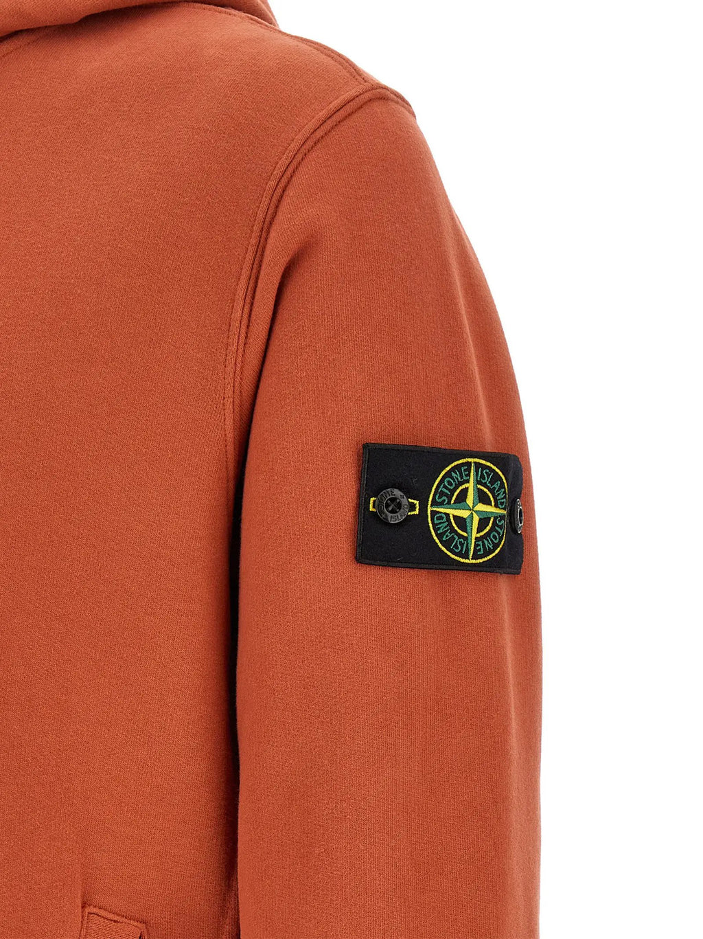 Sweat-shirt Stone Island en coton orange