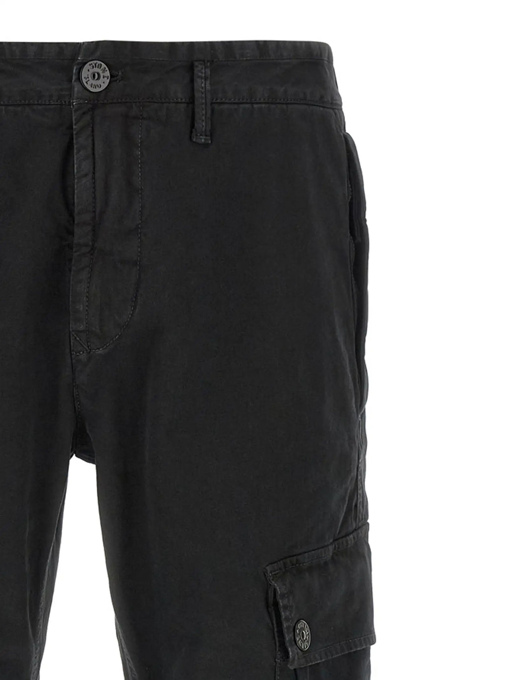 Stone Island Stone Island Black Cotton Cargo Pants