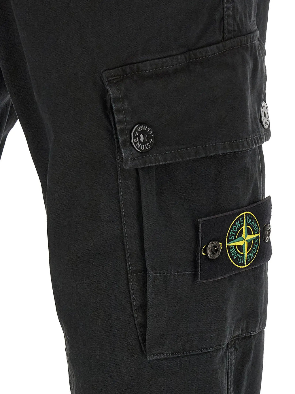Stone Island Stone Island Black Cotton Cargo Pants