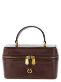 PINKO Bordeaux Calfskin Crossbody Bag
