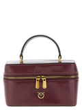 PINKO Bordeaux Calfskin Crossbody Bag