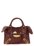 Sac à main Balenciaga en cuir de chèvre bordeaux