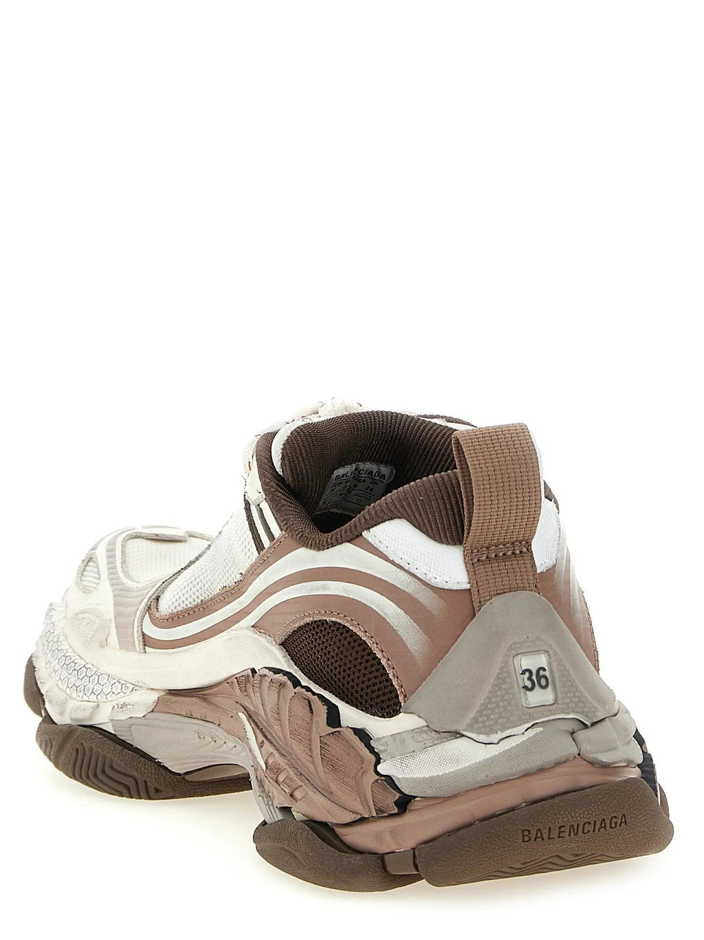 Baskets athlétiques Balenciaga marron en polyéthylène