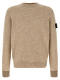 Cardigan Stone Island en laine beige