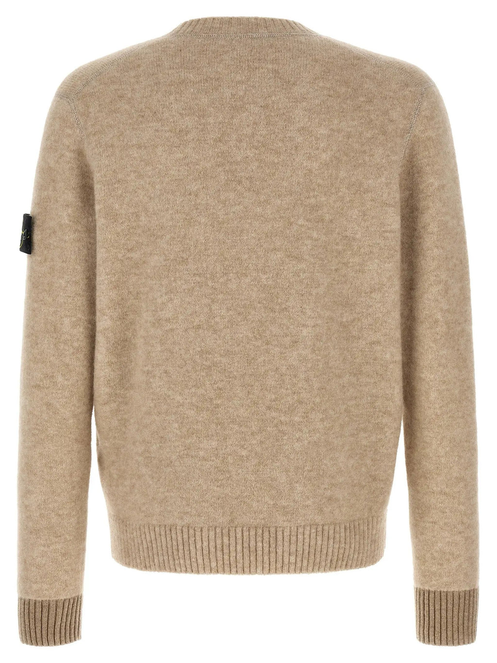 Cardigan Stone Island en laine beige
