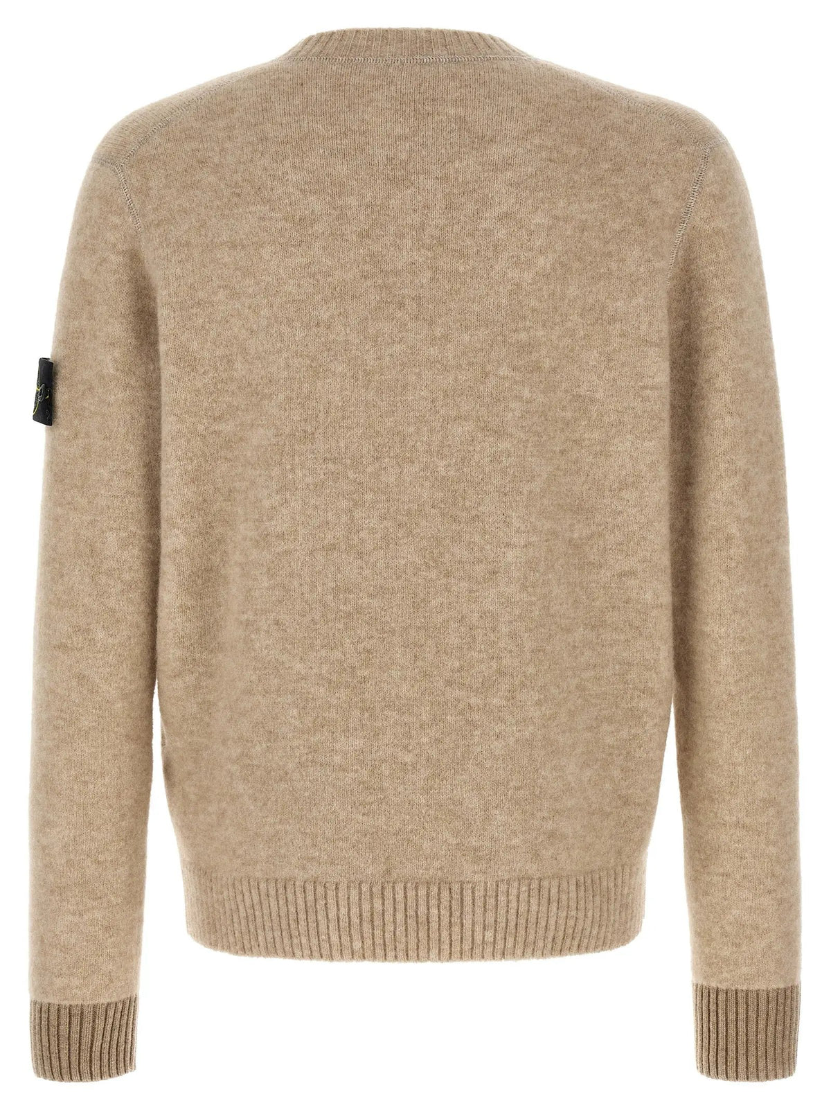 Cardigan Stone Island en laine beige