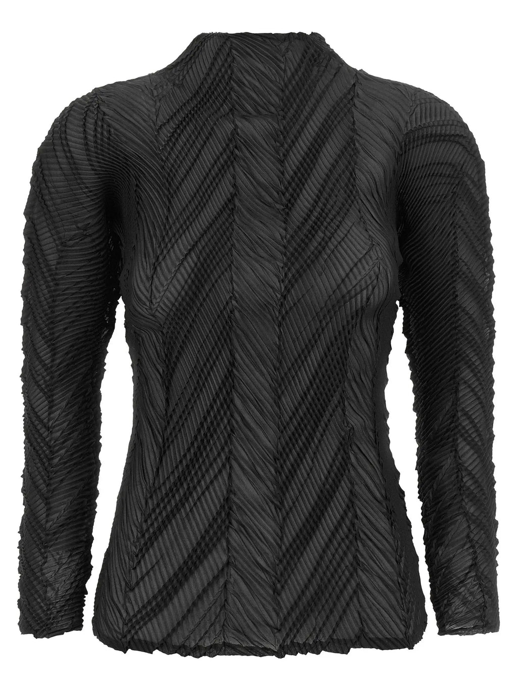 Cardigan Issey Miyake en polyester noir