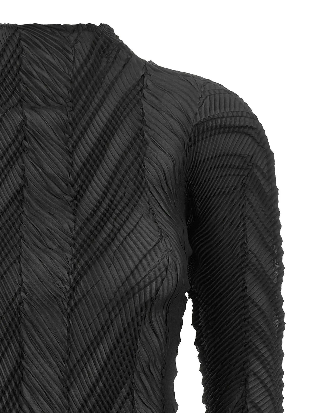 Cardigan Issey Miyake en polyester noir