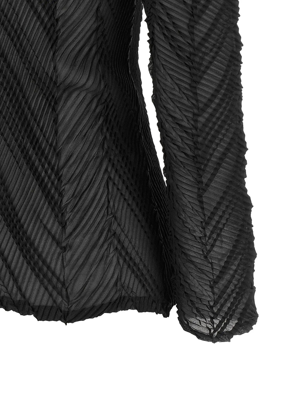 Cardigan Issey Miyake en polyester noir
