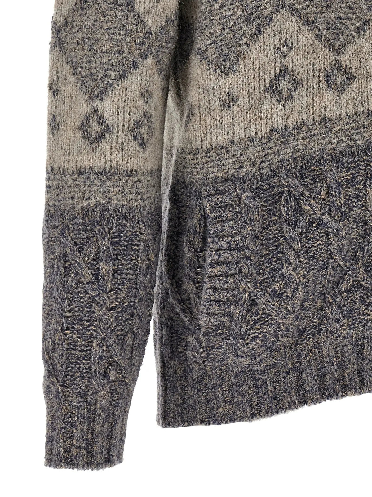 Cardigan gris en laine vierge Brunello Cucinelli