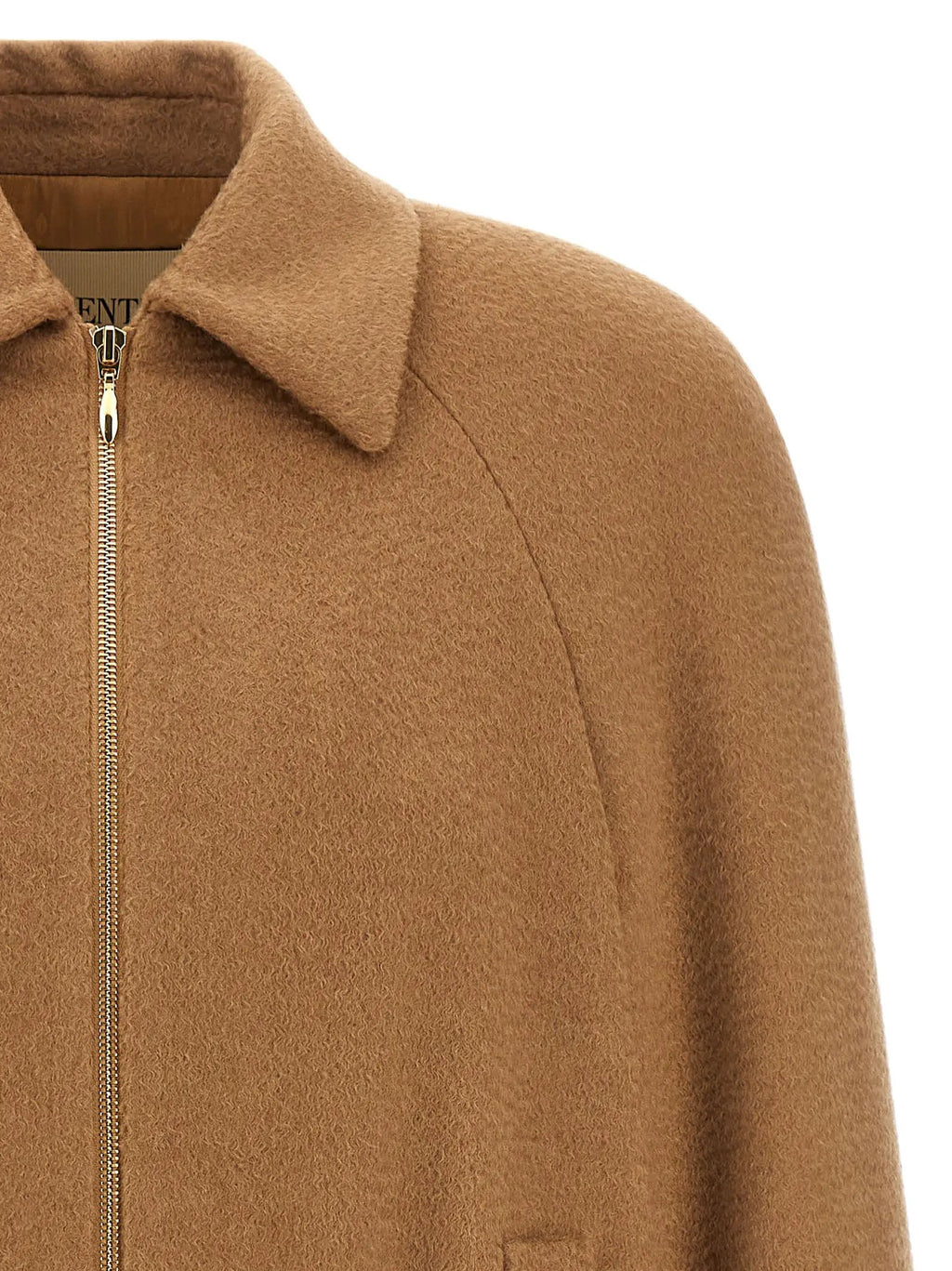 Blouson bomber Valentino Garavani en fourrure d'agneau marron