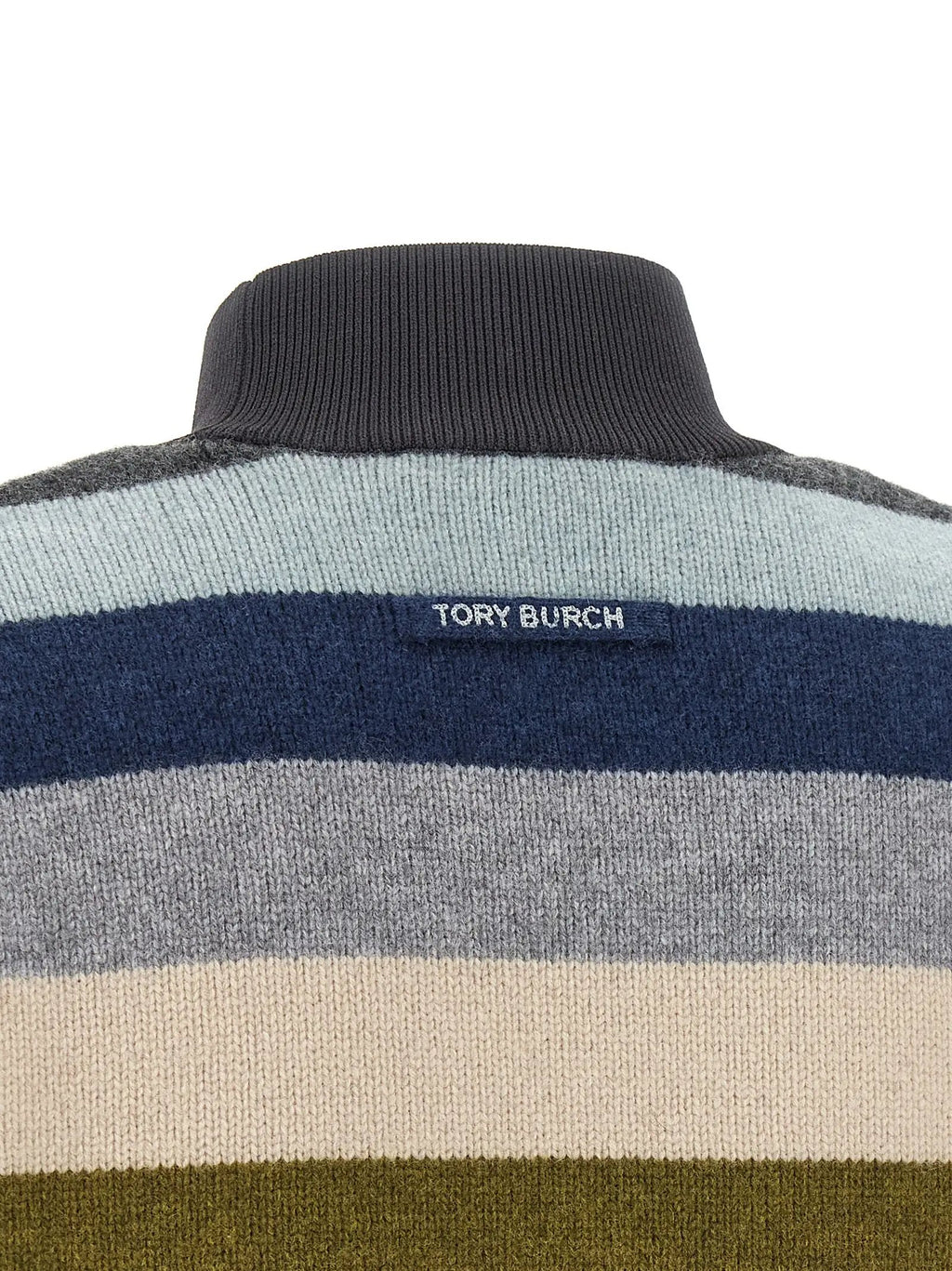Cardigan en laine multicolore Tory Burch