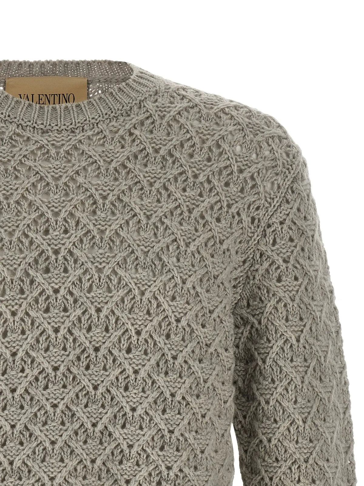 Cardigan Valentino Garavani gris en laine vierge