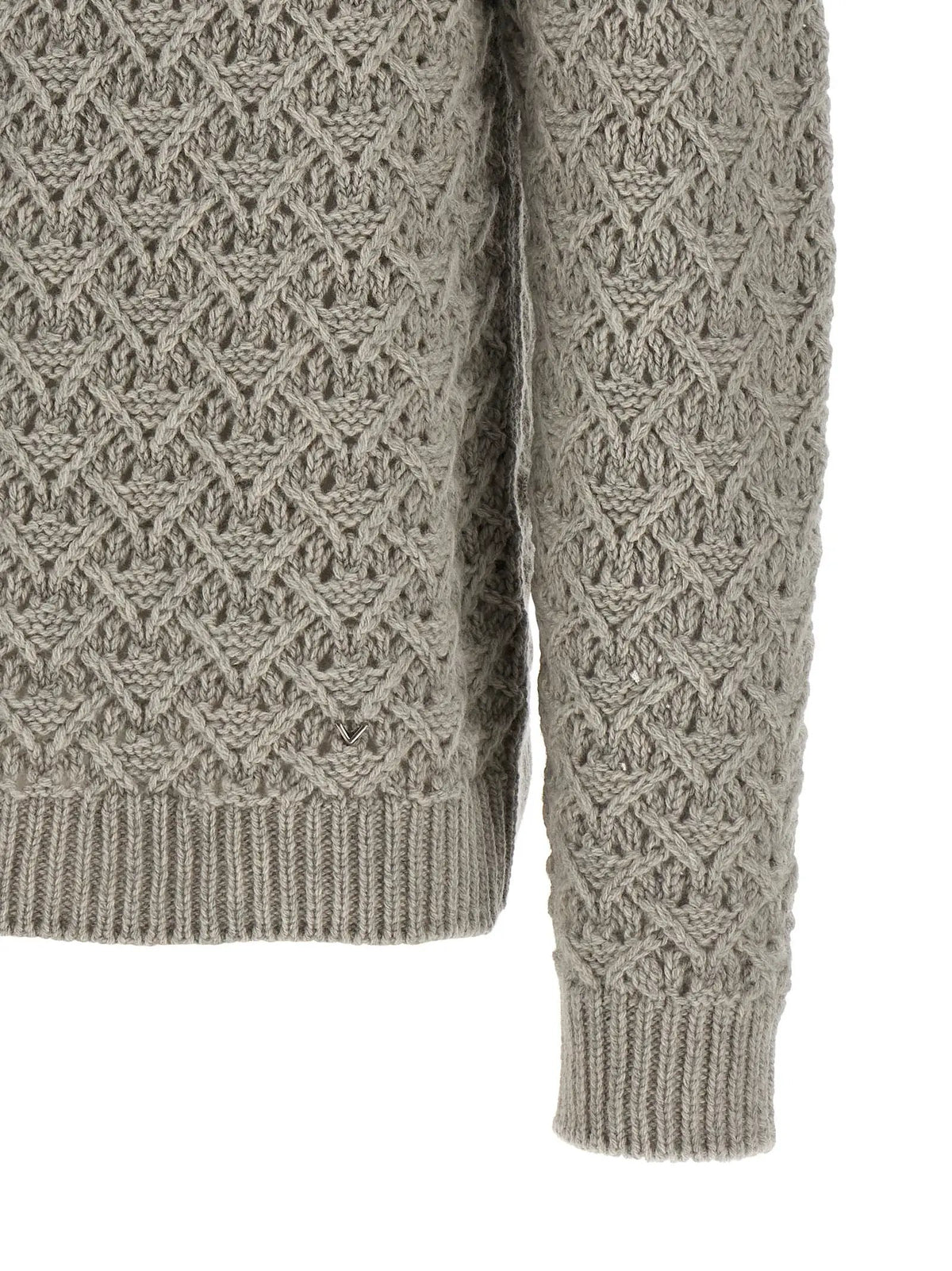 Cardigan Valentino Garavani gris en laine vierge