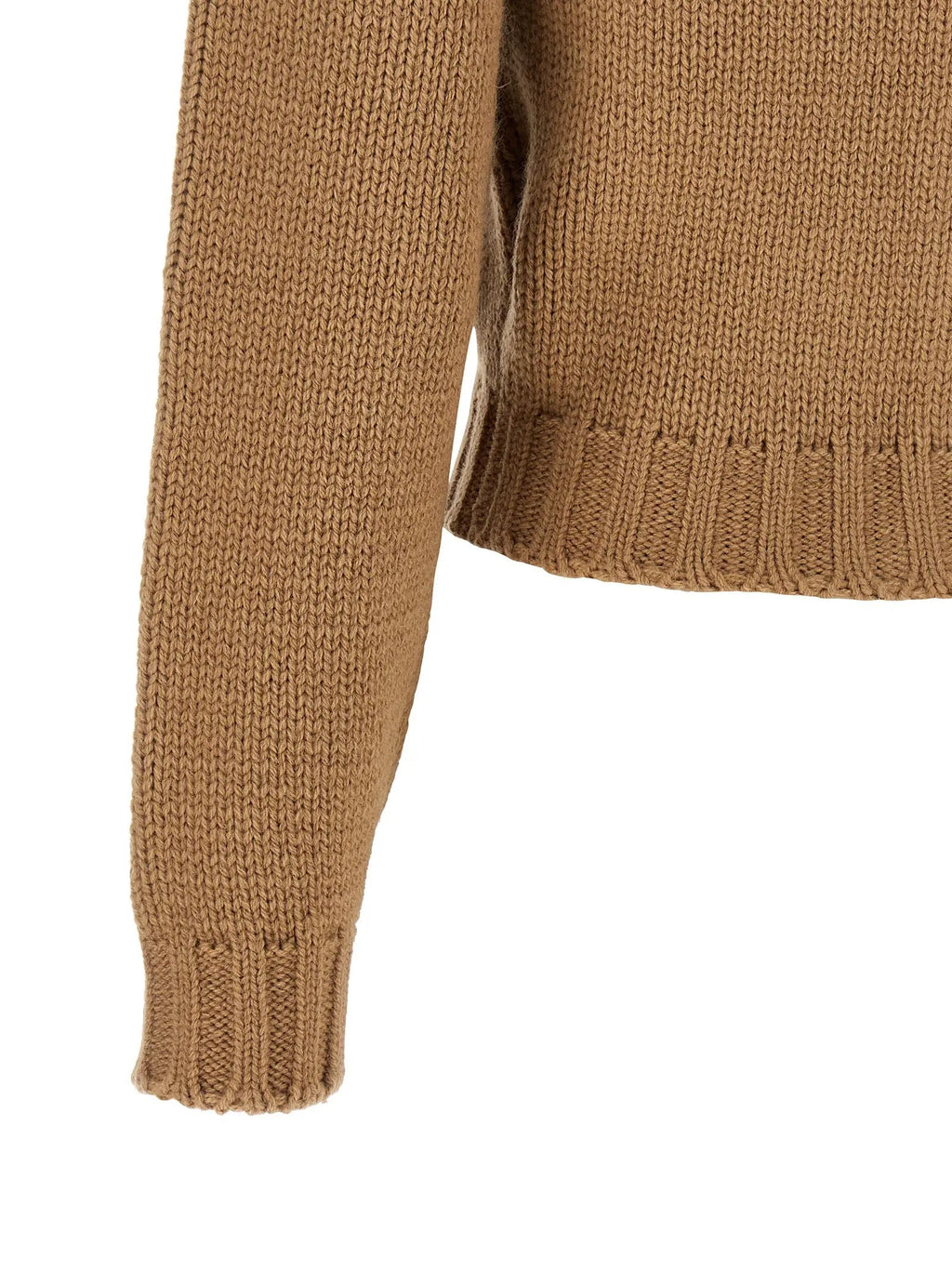 Cardigan en laine beige MM6 Maison Margiela