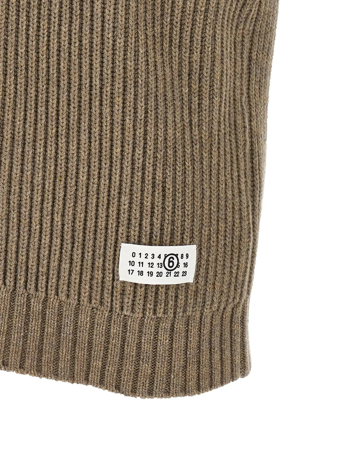 MM6 Maison Margiela Pull sans manches en laine beige