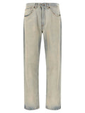 MM6 Maison Margiela Blue Cotton Relaxed Fit Jeans