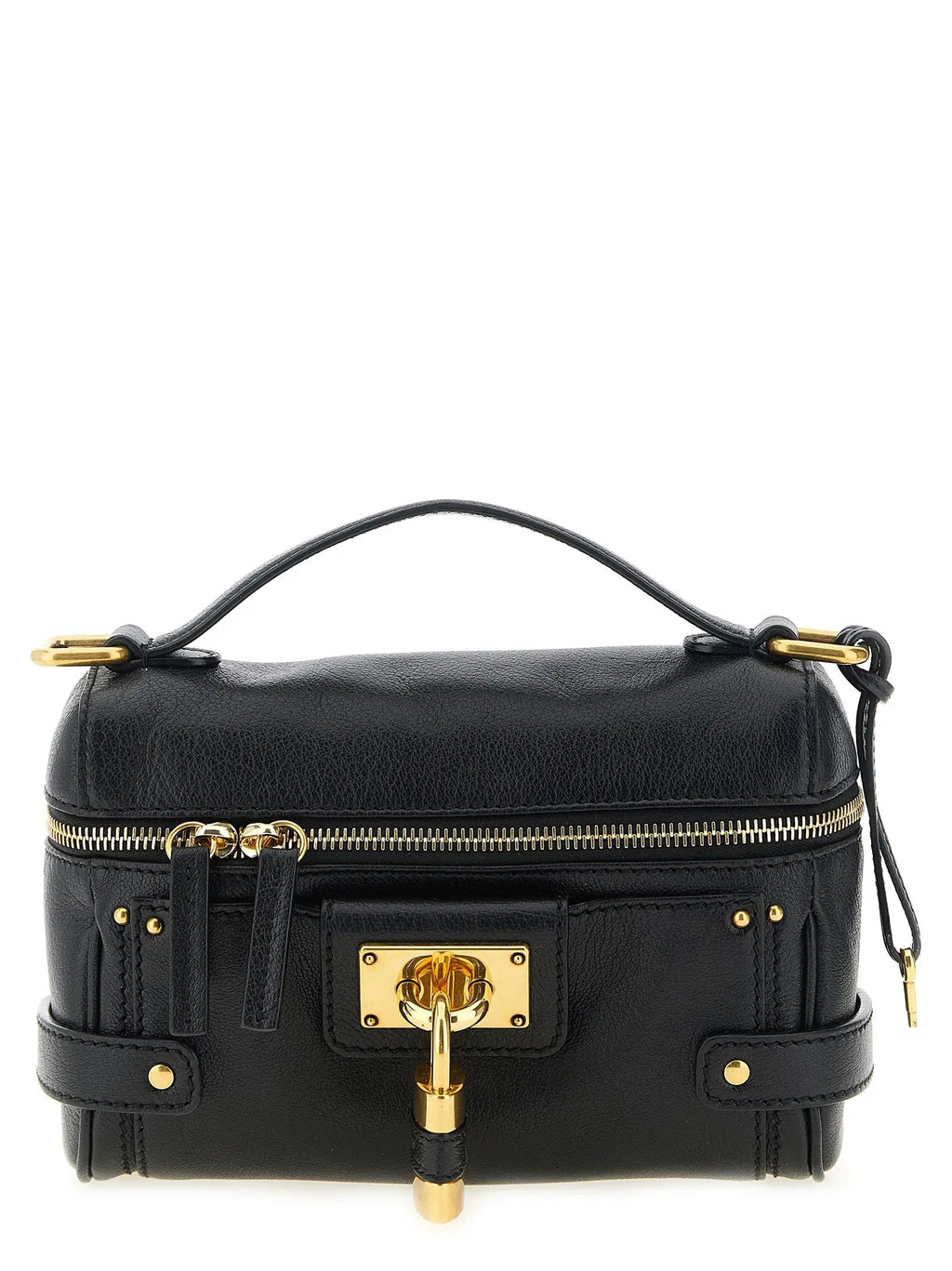Sac porté épaule Chloé en cuir de buffle noir