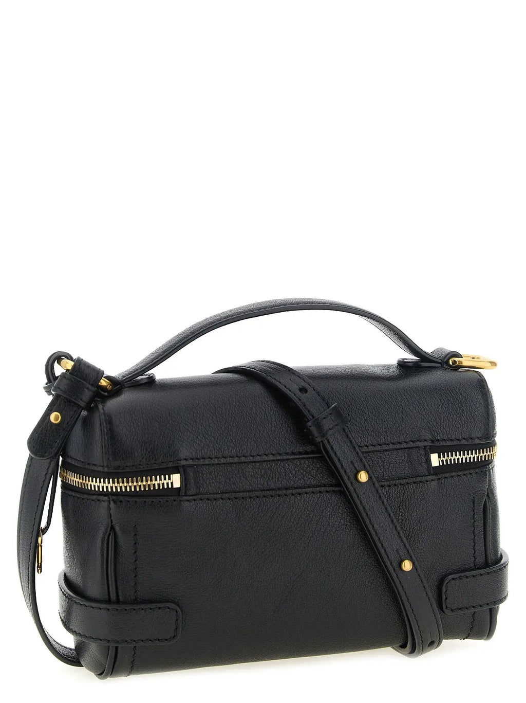 Sac porté épaule Chloé en cuir de buffle noir