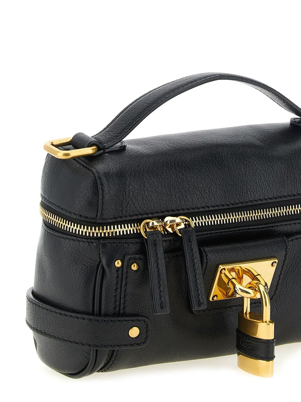 Sac porté épaule Chloé en cuir de buffle noir