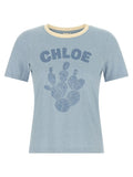 T-shirt Chloé en coton bleu
