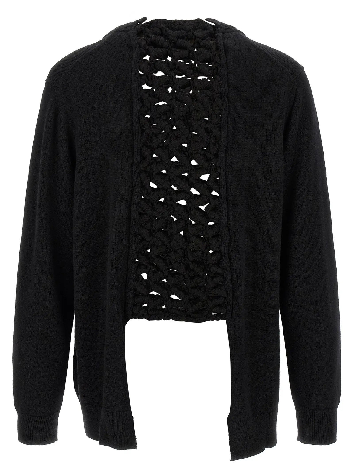 Cardigan Comme Des Garçons en laine noire
