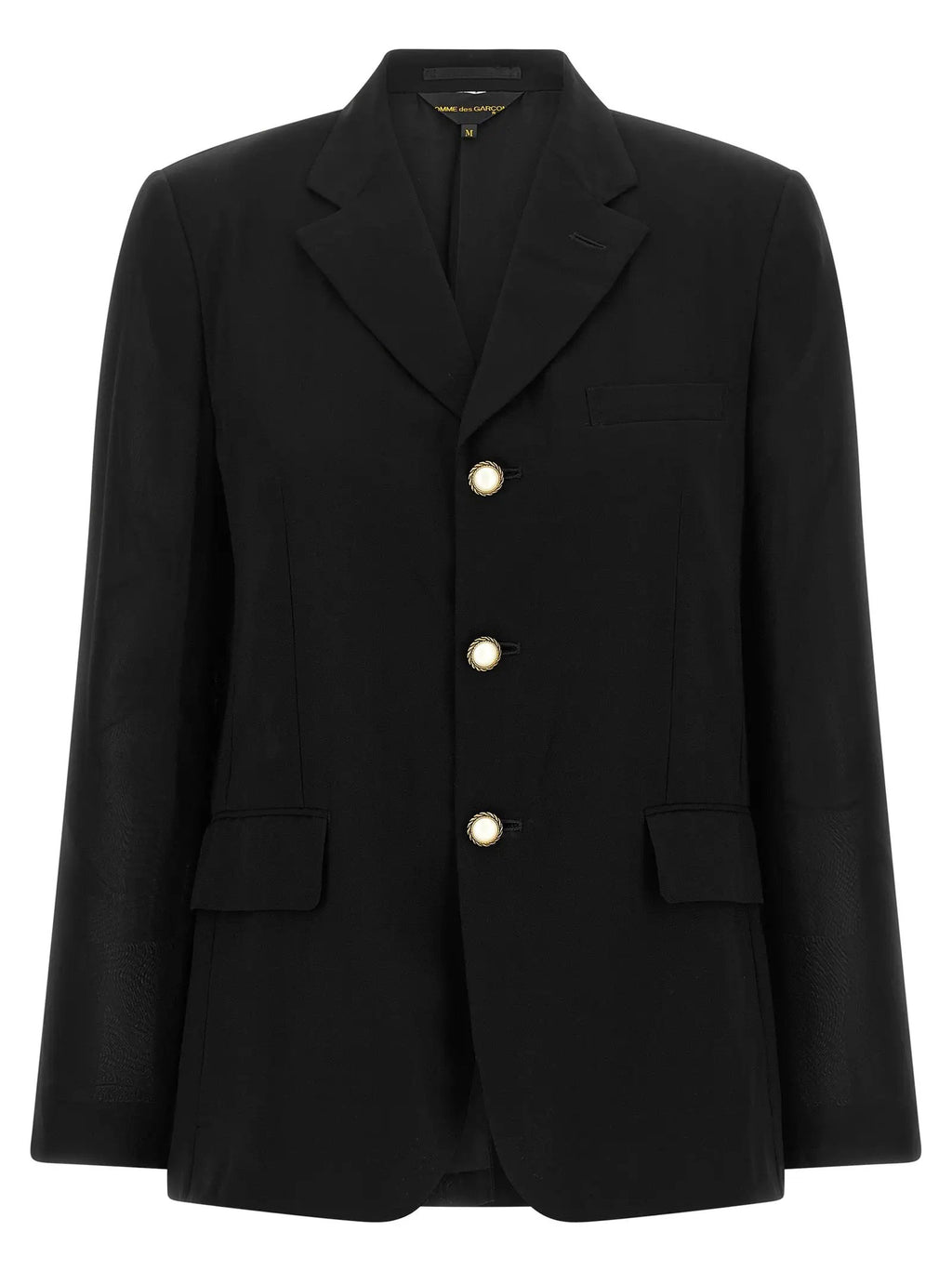 Blazer Comme Des Garçons en polyester noir
