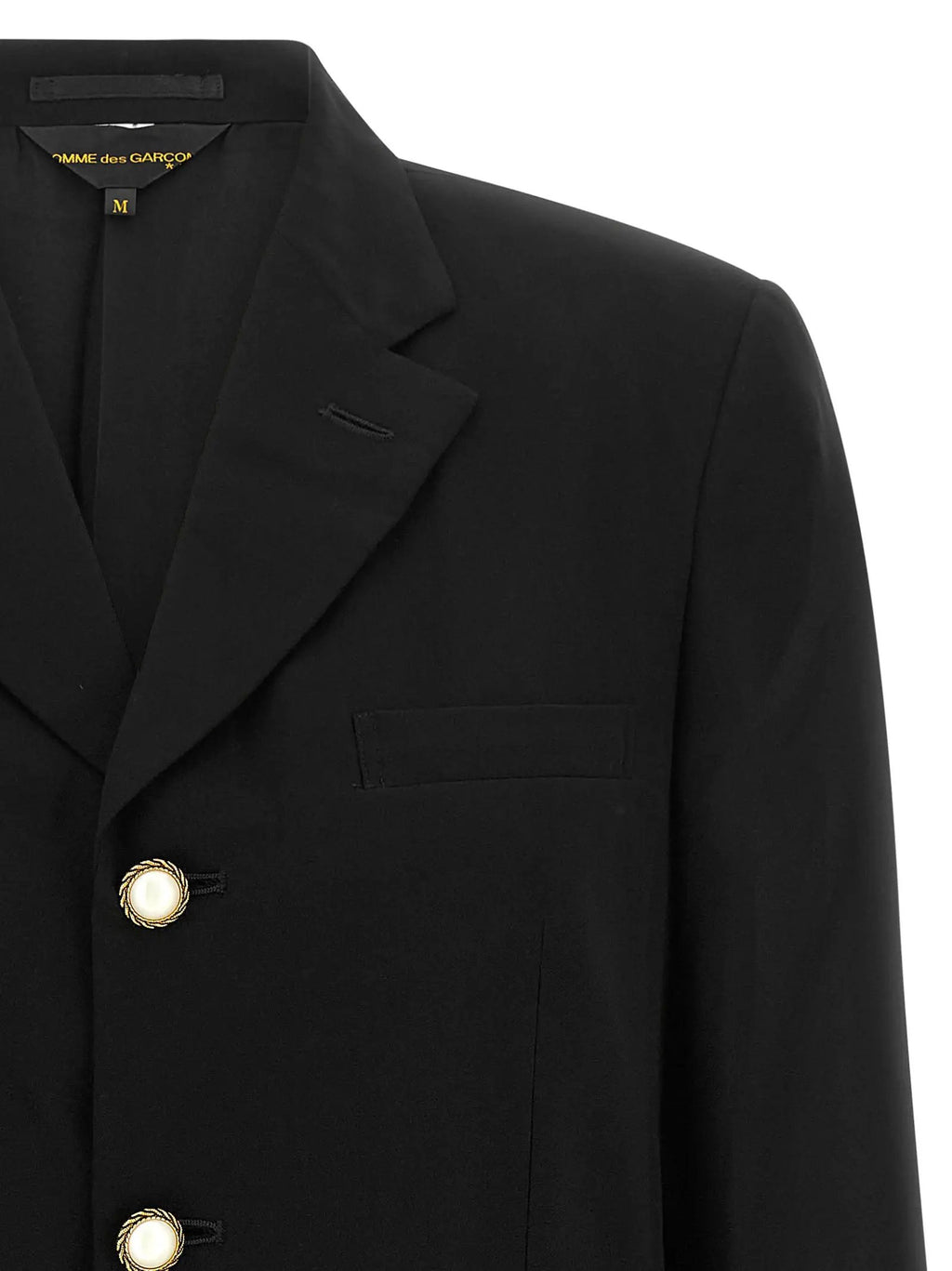 Blazer Comme Des Garçons en polyester noir