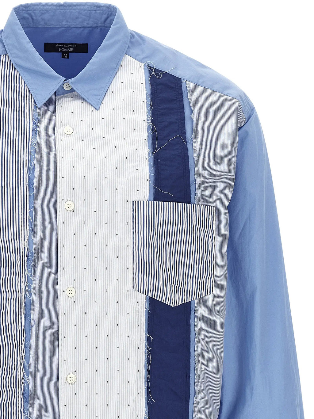 Chemise en coton bleue Comme des Garçons