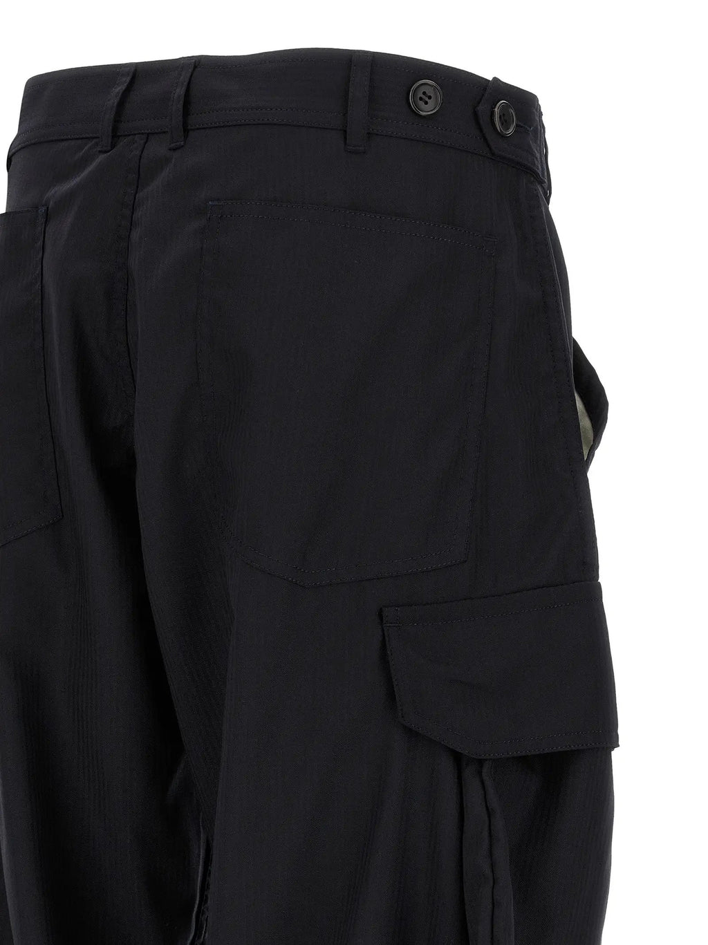 Pantalon cargo Comme Des Garçons bleu en polyester