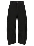 Pantalon décontracté noir en polyester Comme des Garçons