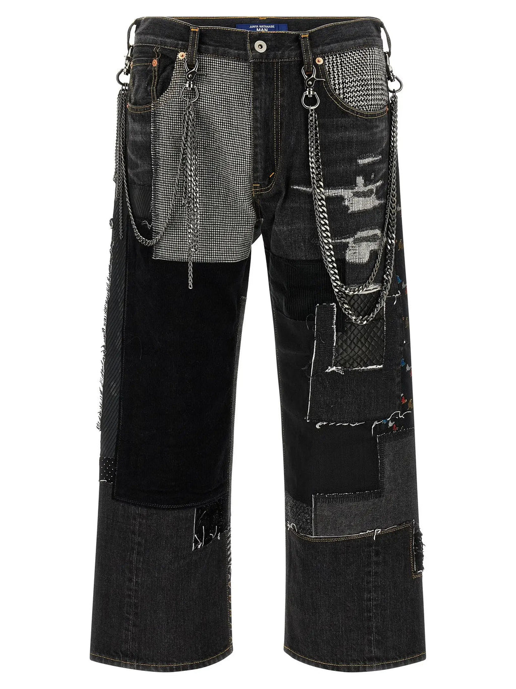 Jean en denim de coton bleu Junya Watanabe