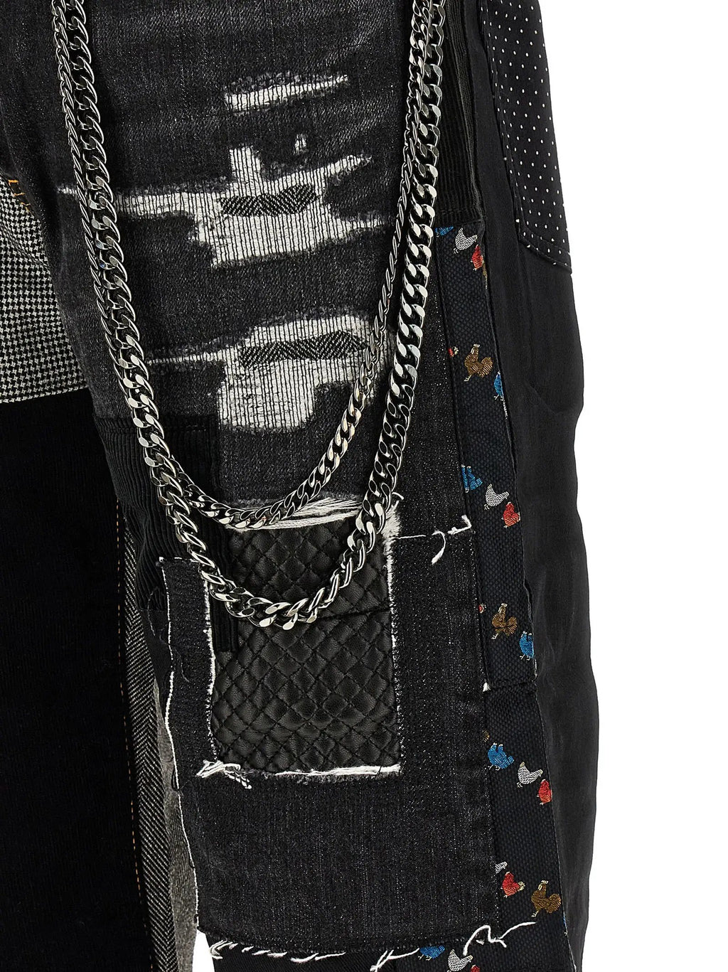 Jean en denim de coton bleu Junya Watanabe