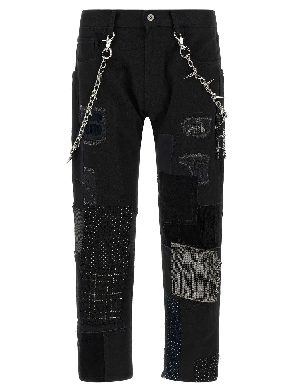 Jean droit Junya Watanabe en coton noir