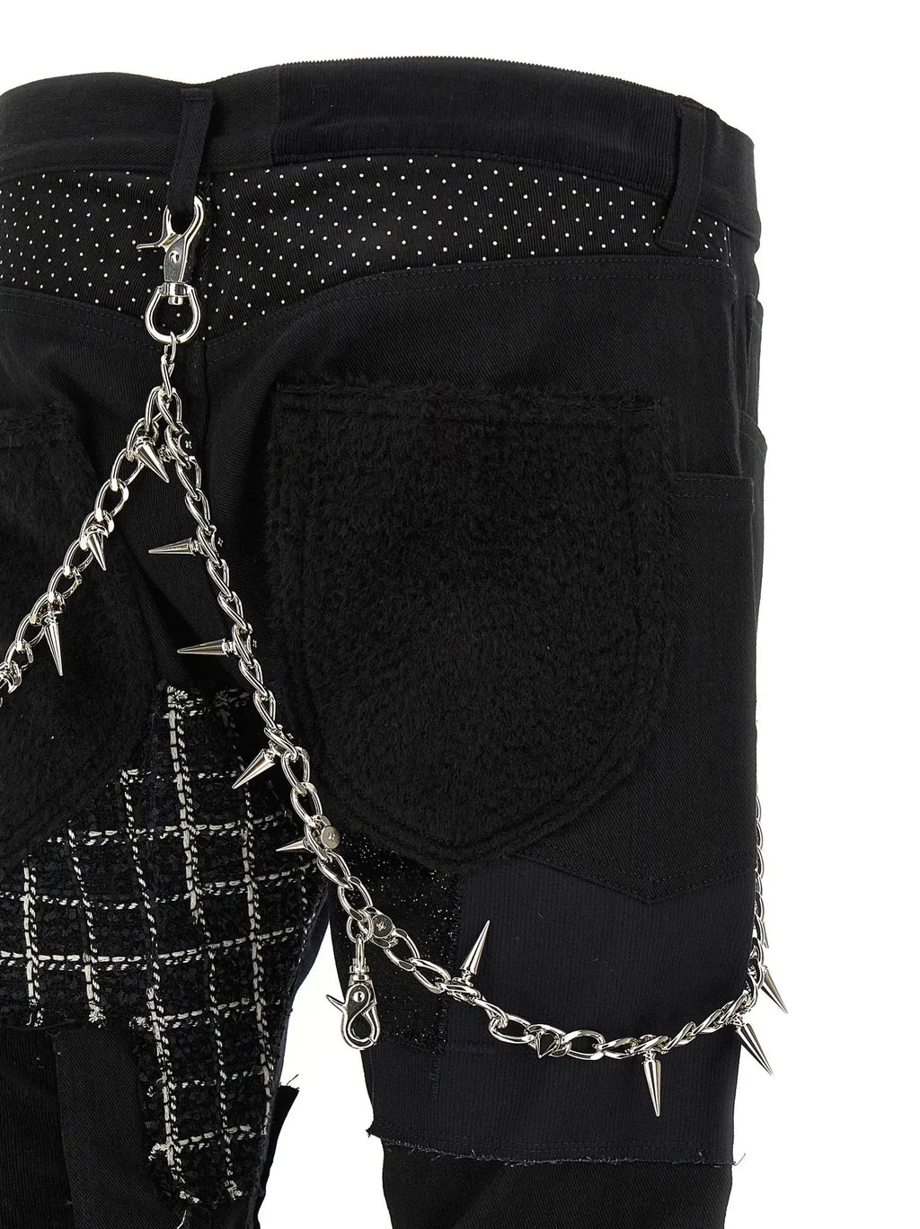 Jean droit Junya Watanabe en coton noir