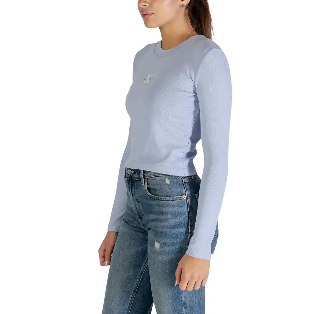 Calvin Klein Jeans Calvin Klein Jeans Blue Cotton Long Sleeve T-Shirt