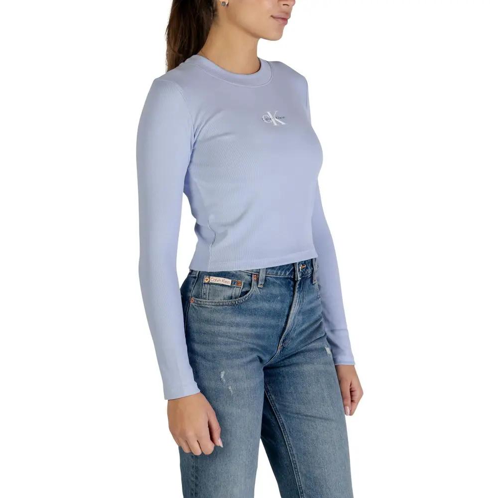Calvin Klein Jeans Calvin Klein Jeans Blue Cotton Long Sleeve T-Shirt