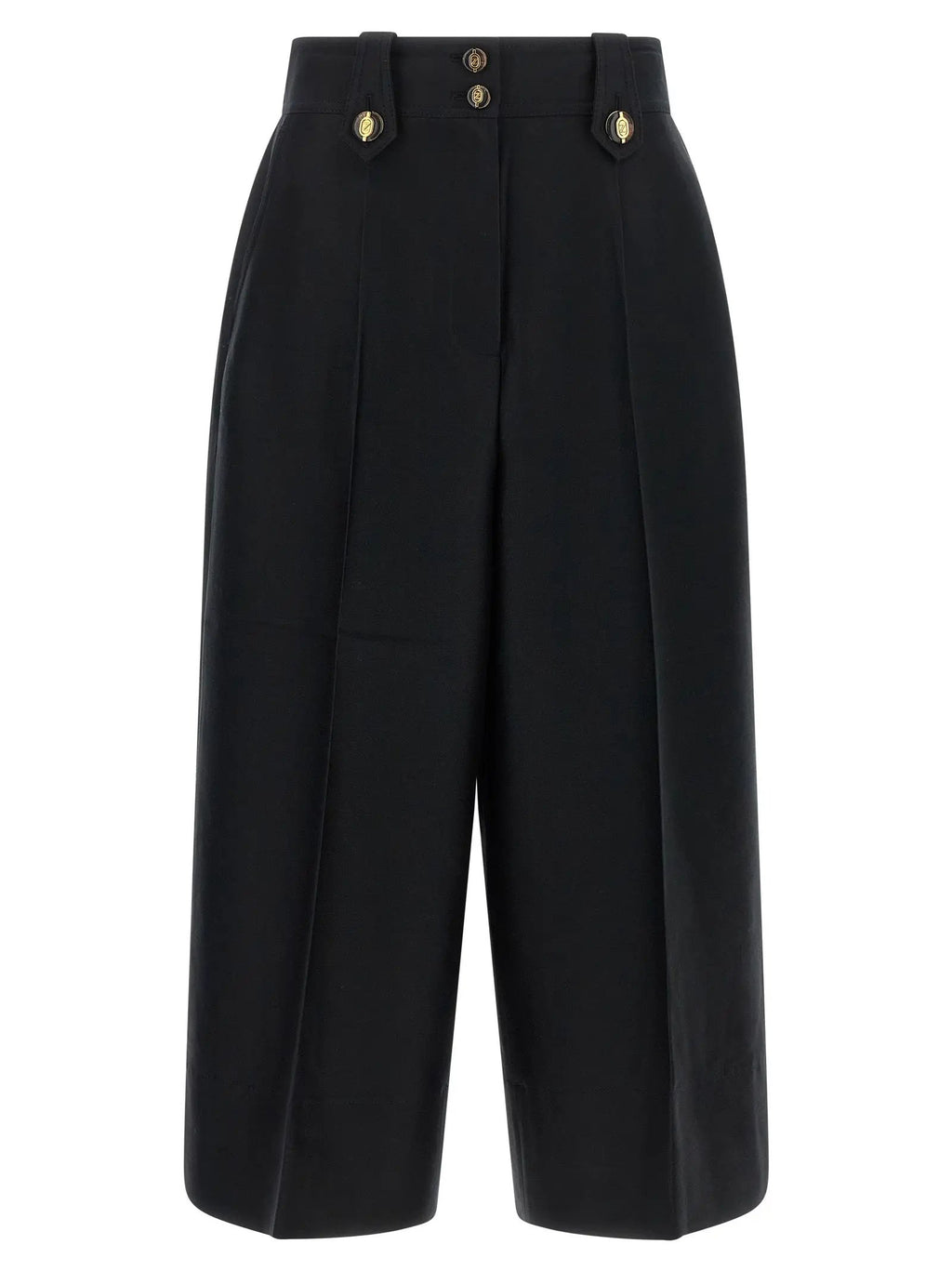 Zimmermann Zimmermann Black Wool Cropped Pants