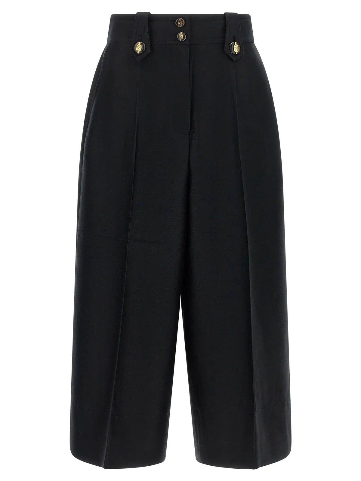 Zimmermann Zimmermann Black Wool Cropped Pants