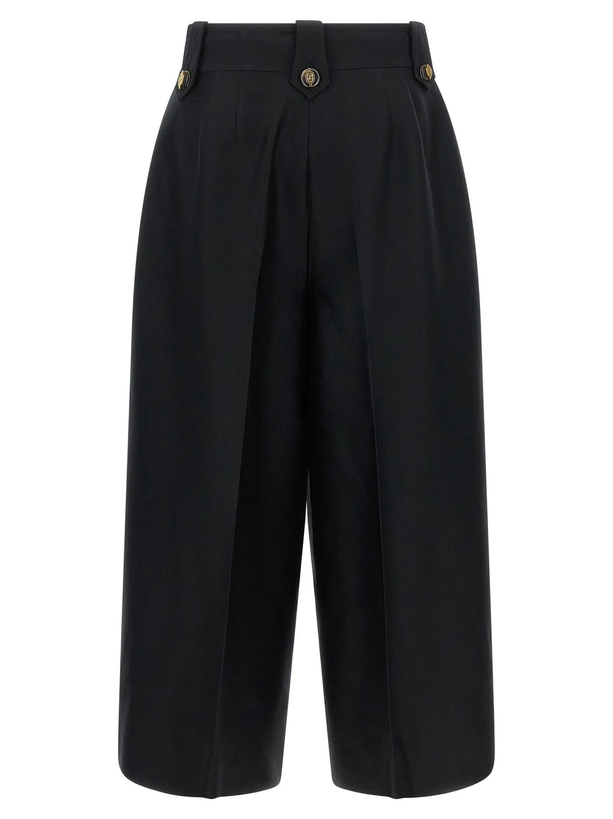 Zimmermann Zimmermann Black Wool Cropped Pants