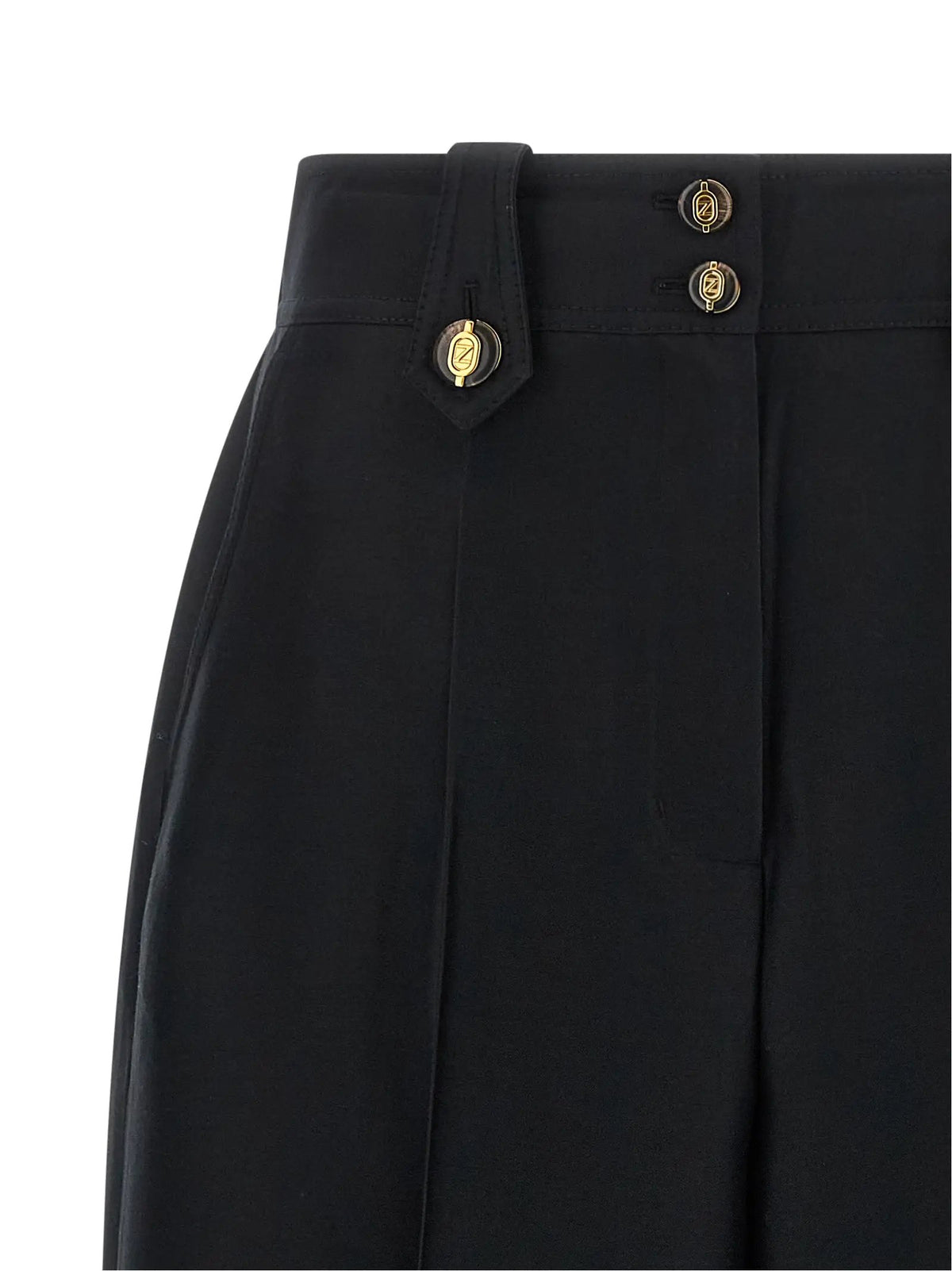 Zimmermann Zimmermann Black Wool Cropped Pants